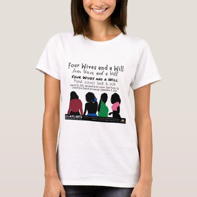 T-shirt quatre femmes et une volonté pour garder l (Devant)