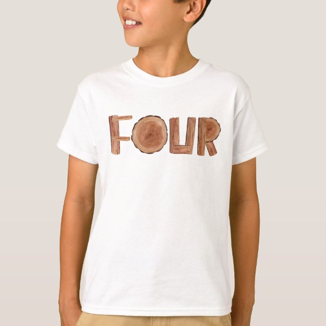 T-shirt Quatre Garçons 4e anniversaire (Devant)