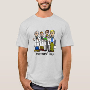 T-shirt quatre hommes médecins