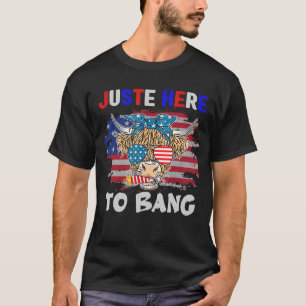 T-shirt Quatre Juillet 4 Juillet Ici Pour Faire Du Bruit E