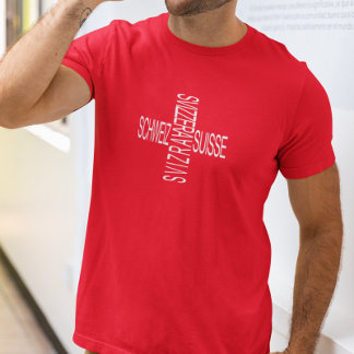 T-shirt Quatre langues nationales suisses - Suisse