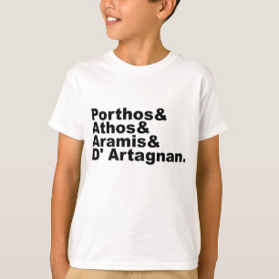 T-shirt Quatre mousquetaires - Porthos Athos Aramis D'Arta
