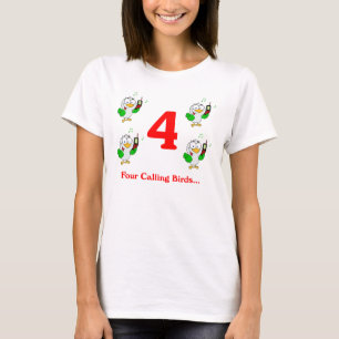 T-shirt Quatre oiseaux appelants