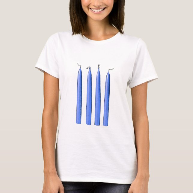 T-shirt Quatre poignées de bougies/fourchette (Devant)