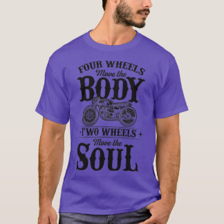 T-shirt Quatre Roues Déplacer Le Corps Deux Roues Déplacer