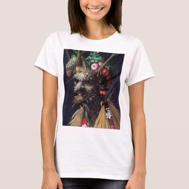 T-shirt Quatre saisons en une tête, Arcimboldo (Devant)
