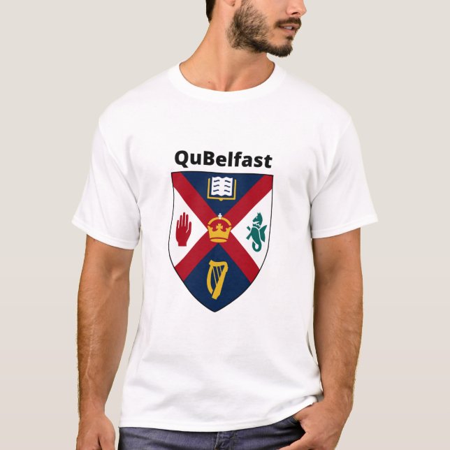 T-shirt qub queens university belfast (Devant)