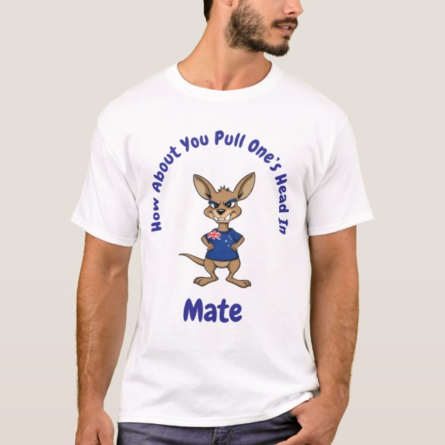 T-shirt Que diriez-vous de tirer la tête dans le cul (Devant)