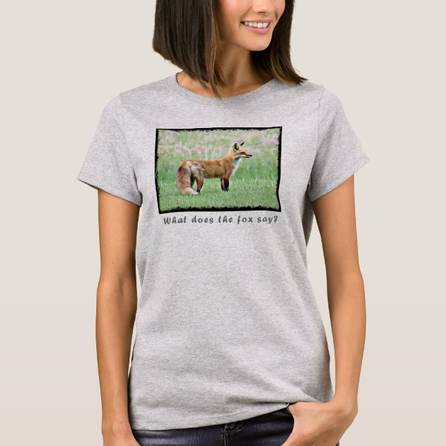 T-shirt Que dit le renard ? (Devant)