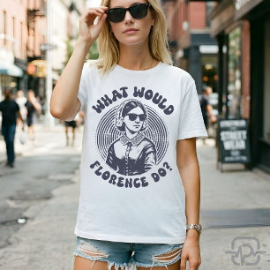 T-shirt Que ferait Florence ? Florence Nightingale Rétro
