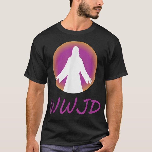 T-shirt Que ferait Jésus en disant WWJD Christian Ar (Devant)
