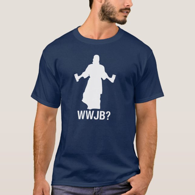 T-shirt Que Jésus brasserait-il ? (Devant)