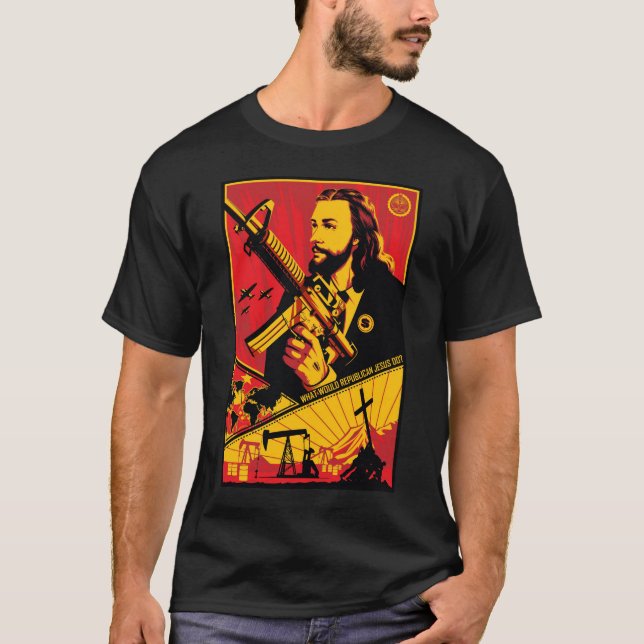 T-shirt Que Jésus républicain ferait-il ? (Devant)