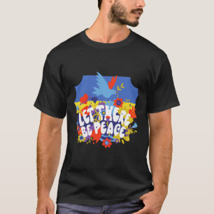 T-shirt Que La Paix Soit En Ukraine Paix Ukrain Couleur Du