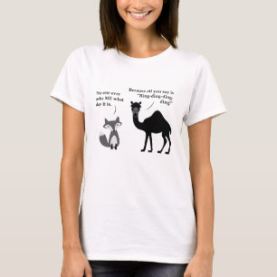 T-shirt Que le renard fait-il disent-ils au sujet de la