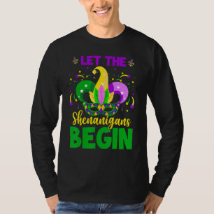 T-shirt Que les frénésies commencent Masque de costume de 