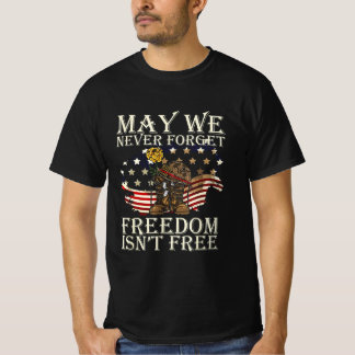 T-shirt Que nous n'oubliions jamais la liberté sans la fêt