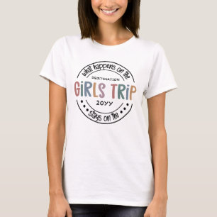 T-shirt Que se passe-t-il sur Girls Trip Custom Girls Week