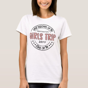 T-shirt Que se passe-t-il sur Girls Trip Custom Girls Week