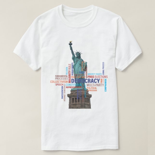 T-shirt Que signifie pour vous la démocratie ? (Design devant)