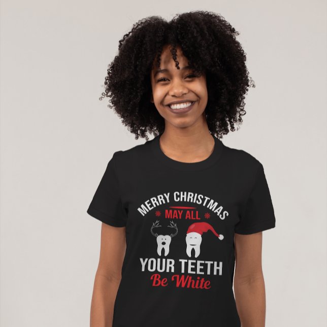 T-shirt Que toutes vos dents soient blanches Joyeux Noël d (Créateur téléchargé)