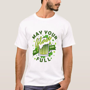 T-shirt Que votre verre soit vert complet Bière St. Patric