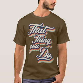 T-shirt Que Vous Rétro La Typographie Vintage