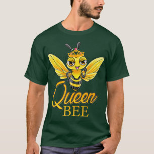 T-shirt Queen Bee Crown Cute Honey Bee Hive Don