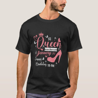 t shirt queen born on january 30th Long Sleeve T S