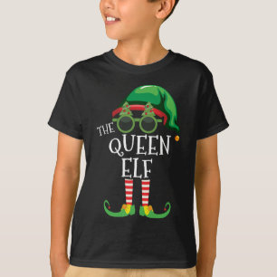 T-shirt Queen Elf Correspondant Fête de Noël Pjs Famille O
