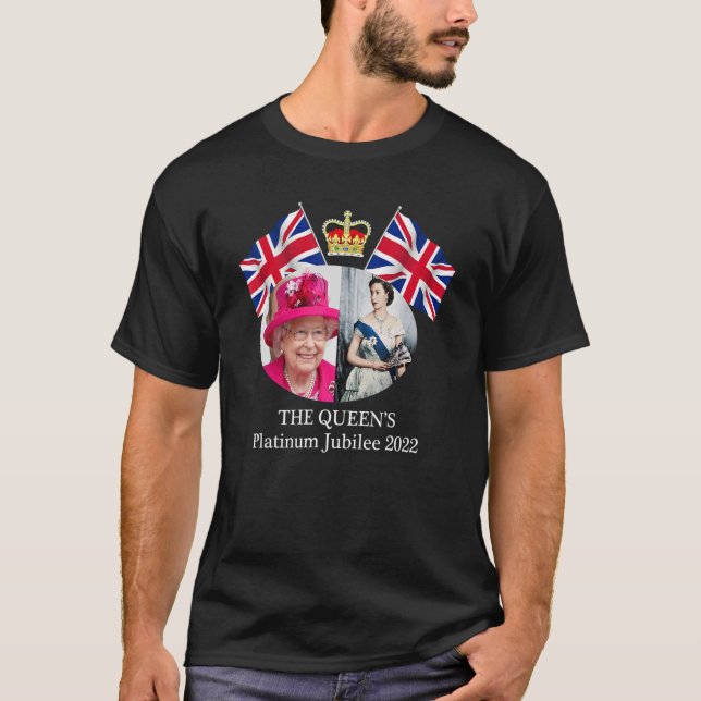 T-shirt Queen Elizab Eth Ii Platinum Jubilé 2022 Celibrat (Devant)
