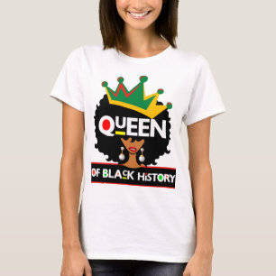 T-shirt Queen Of Black History Moth Melanin Poppin Magie