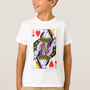 T-shirt Queen of Hearts Surdimensionné Graphisme, Jouer de