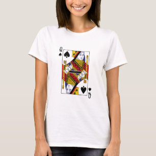 T-shirt Queen of Spades Poker Casino Carte de jeu