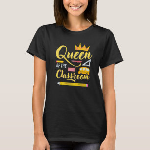 T-shirt Queen Of The Classroom Retour À L'École Pour Les F