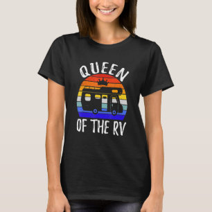 T-shirt Queen Of The Rv Camping Camper Vacation Road Trip