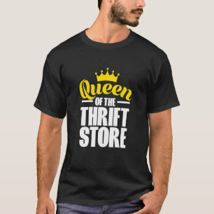 T-shirt Queen Of The Thrift Store Pour Thrifting Shopper L