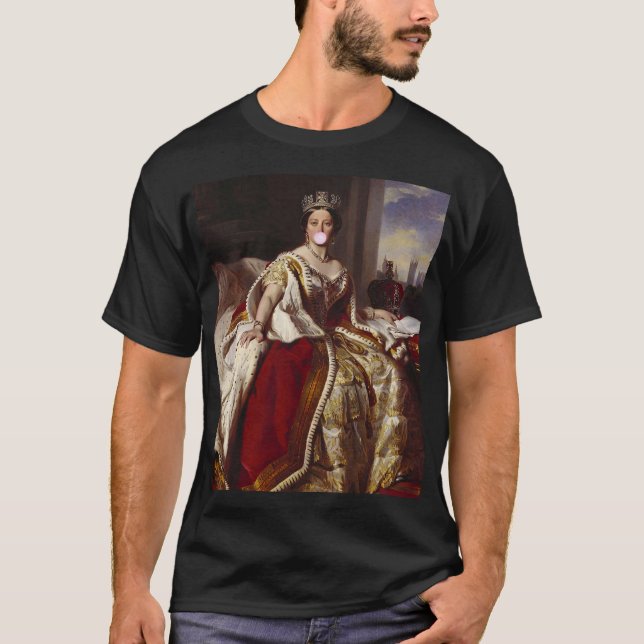 T-SHIRT QUEEN VICTORIA SOUFFLE UNE BULLE ROSE GUM (Devant)