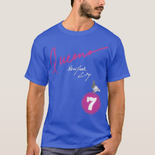 T-shirt Queens New York City Pigeon 7 Train 2