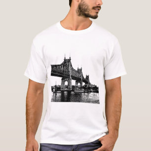 T-shirt queensboro Bridge Plage marine Art
