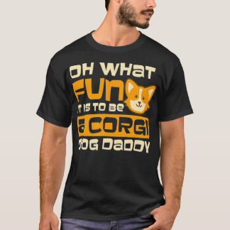 T-shirt Quel Amusant Dady Design Corgi Noël