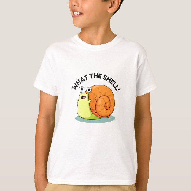 T-shirt Quel drôle de jeu d'escargot Shell (Devant)
