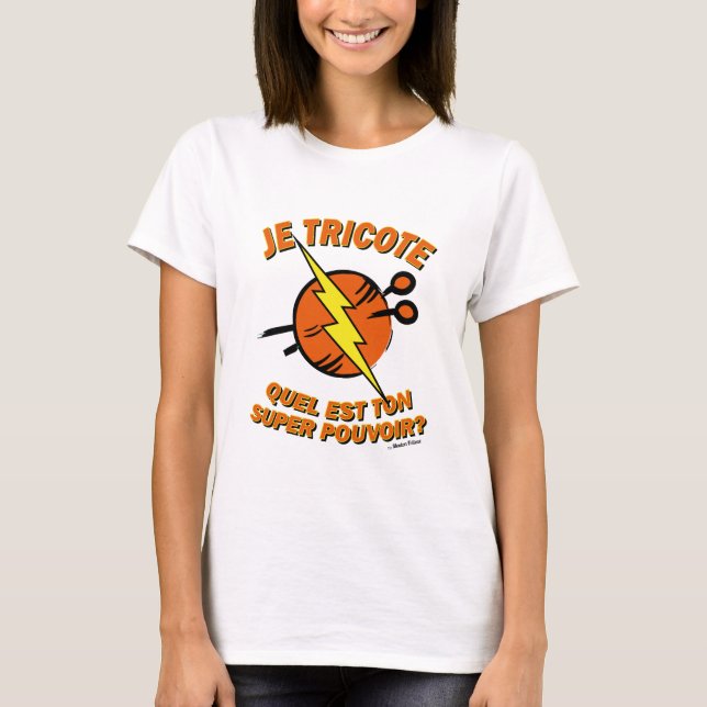 T-shirt Quel est ton super pouvoir ? - Edition Carotte (Devant)