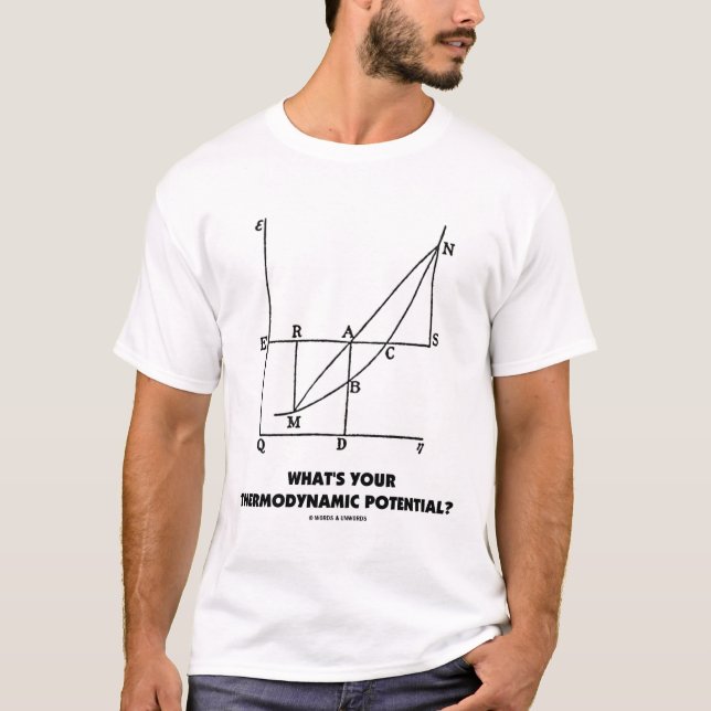 T-shirt Quel est votre potentiel thermo-dynamique ? (Devant)