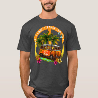 T-shirt Quel Long Voyage Étrange C'Était La Paix Hippie