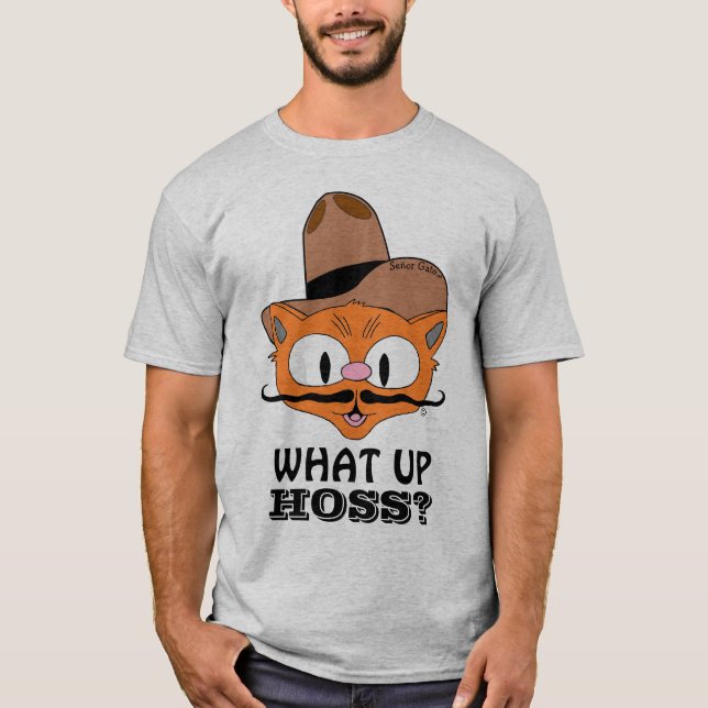 T-shirt Quel Trou ? Cartographie Mustache Chat Señor Gato™ (Devant)