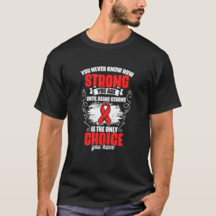 T-shirt Quelle est votre force Soutien à l'hémophilie Hémo