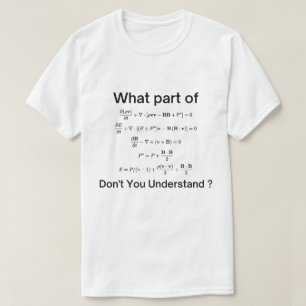 T-shirt Quelle partie de cette équation différentielle e