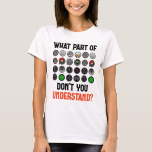 T-shirt Quelle Partie De Ne Comprenez-Vous Pas Avion