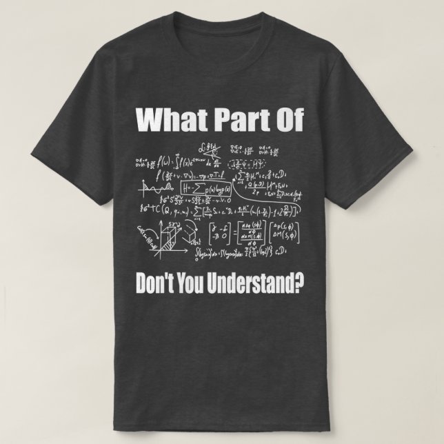 T-shirt Quelle Partie De Ne Comprenez-Vous Pas Drôle Ensei (Design devant)